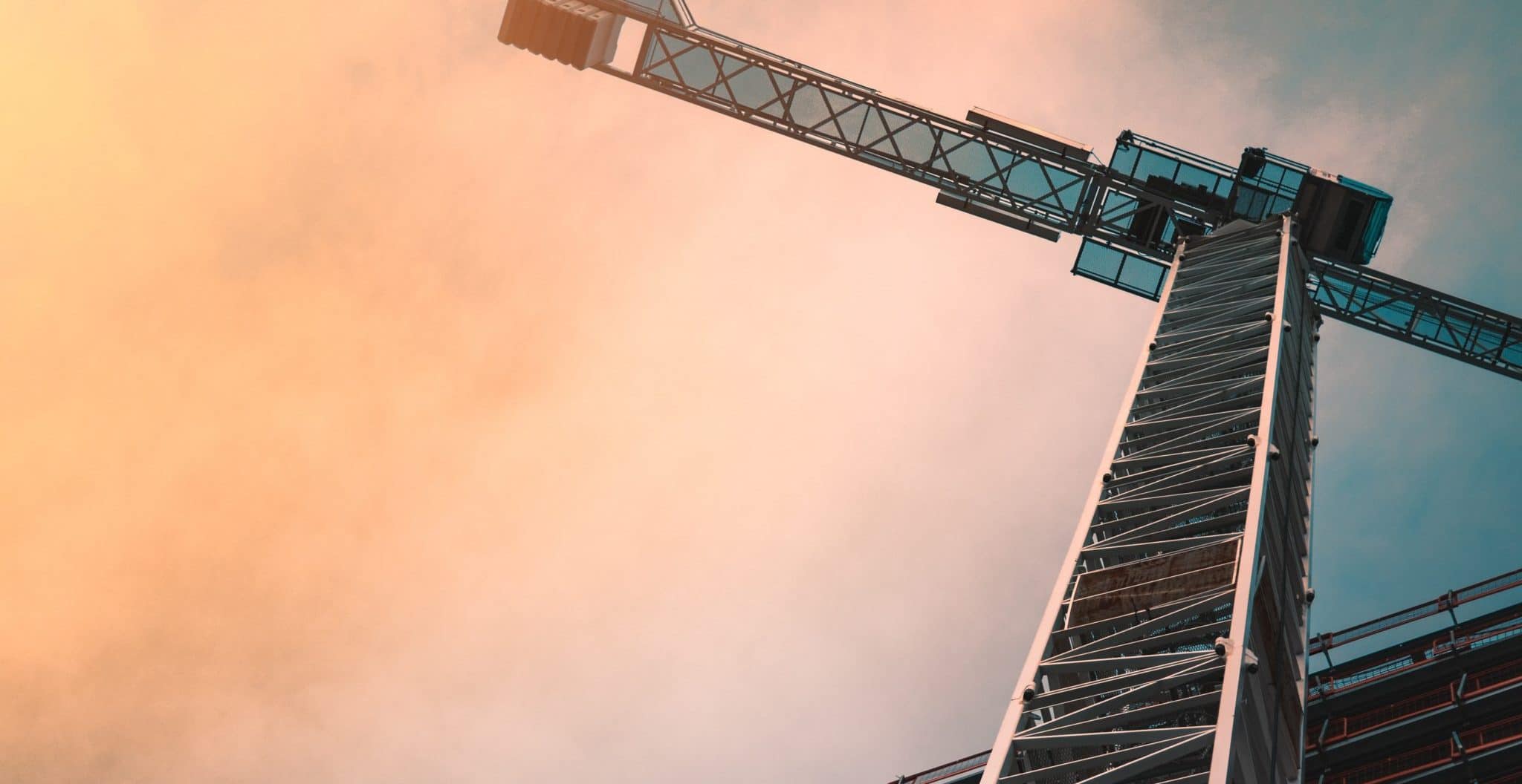 Construction image with crane